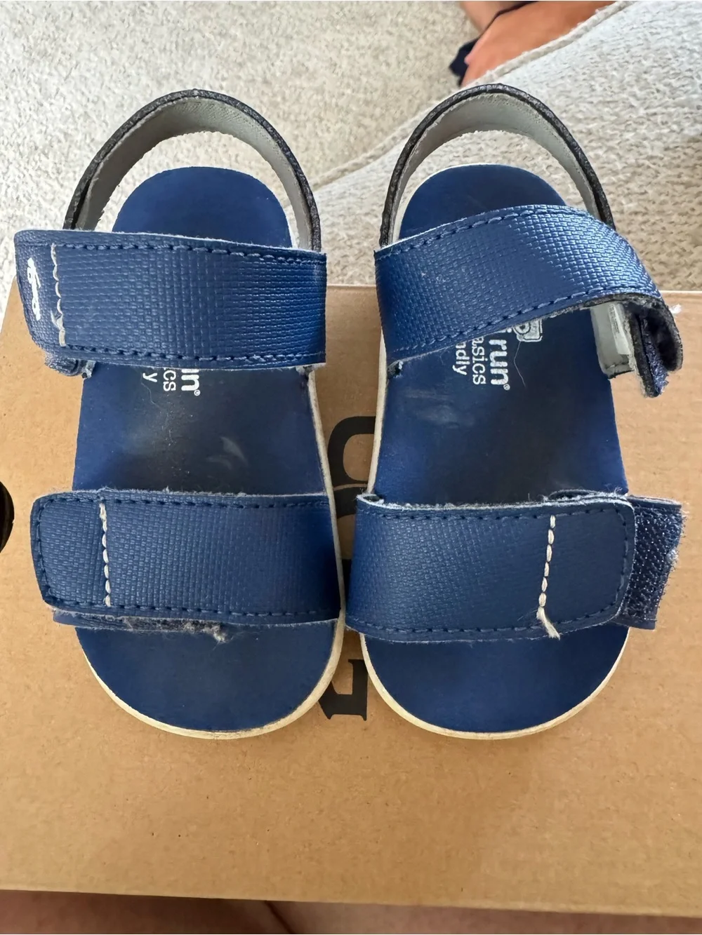 See Kai Run Navy Blue Adjustable Strap Kids Sandals